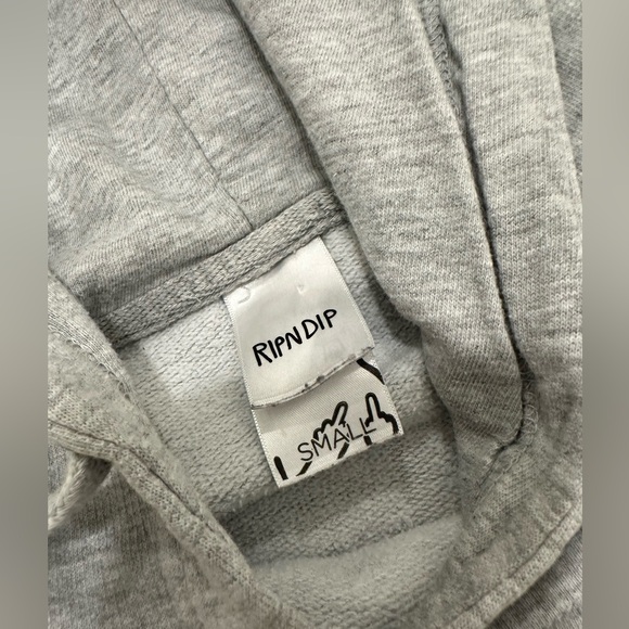 Ripndip Gray Hoodie with Pink Cat Graphic - Picture 3 of 3